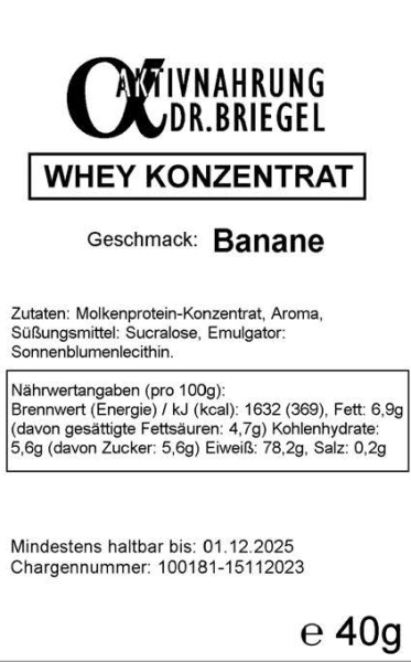 Aktiv Whey Konzentrat 40g-Packung